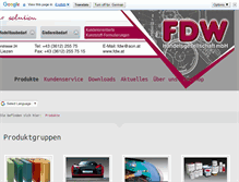 Tablet Screenshot of fdw.at